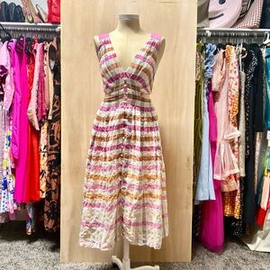 Anthropologie Maeve Plaid Midi Dress